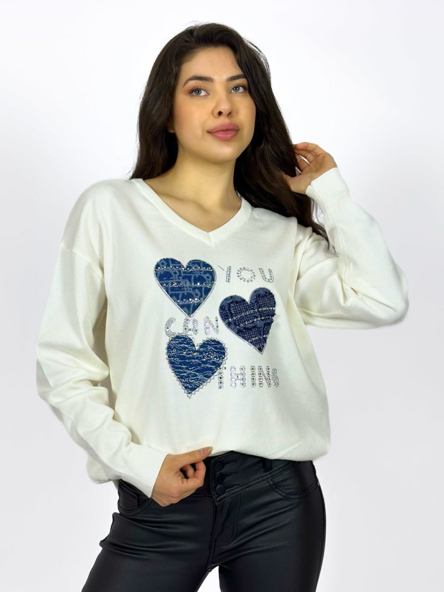 Sweater Lana 3 Corazones A4-917