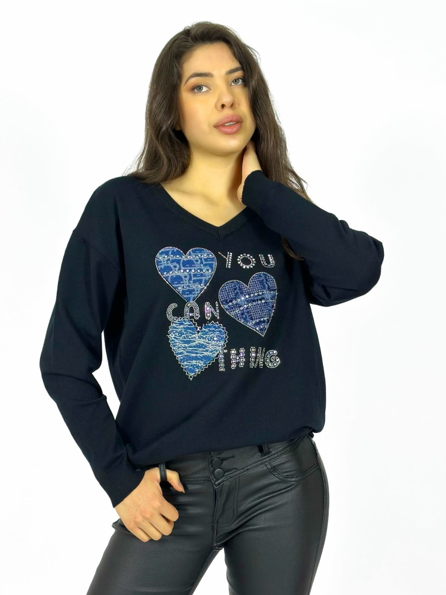 Sweater Lana 3 Corazones A4-919
