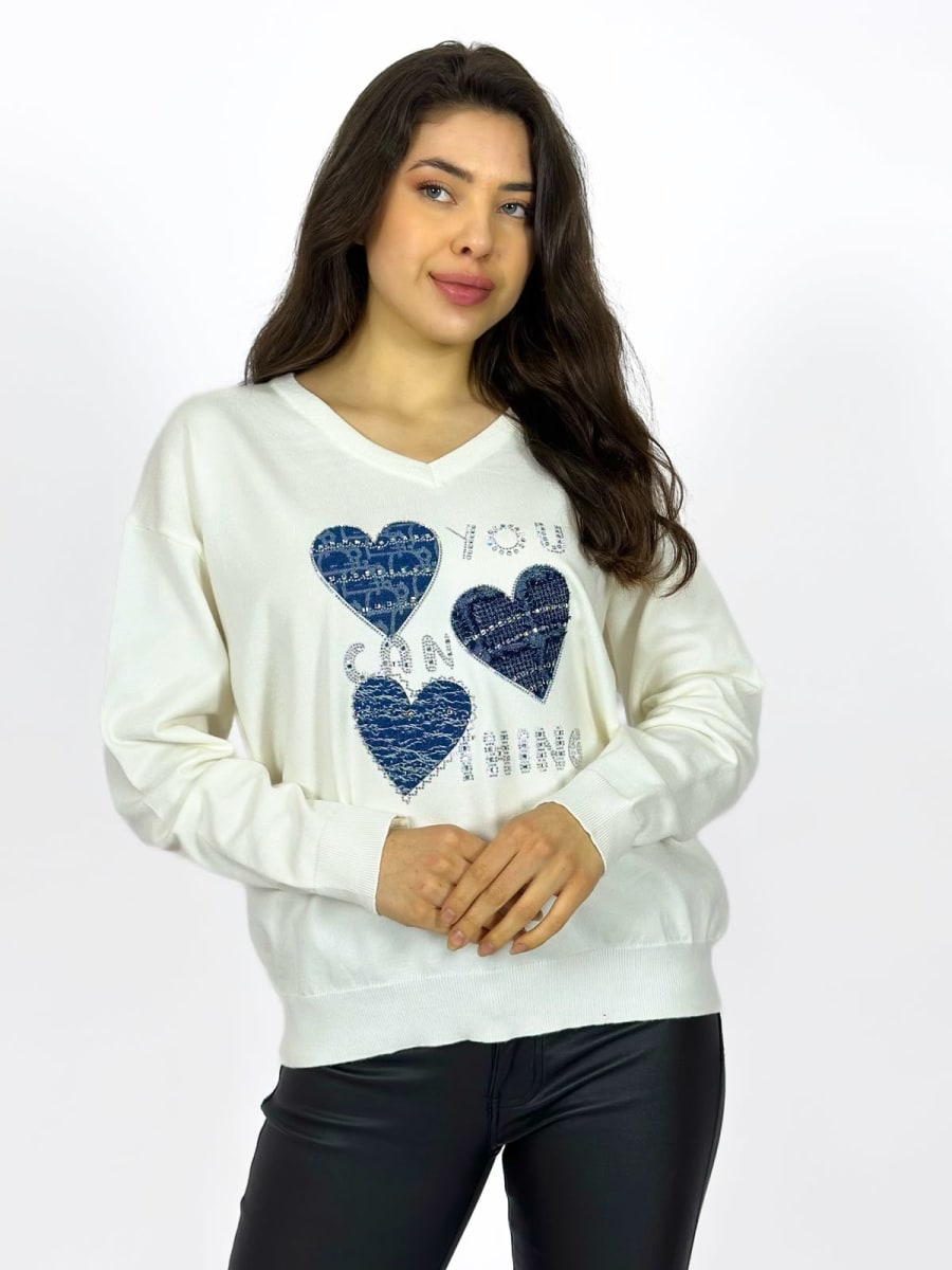 Sweater Lana 3 Corazones A4-915