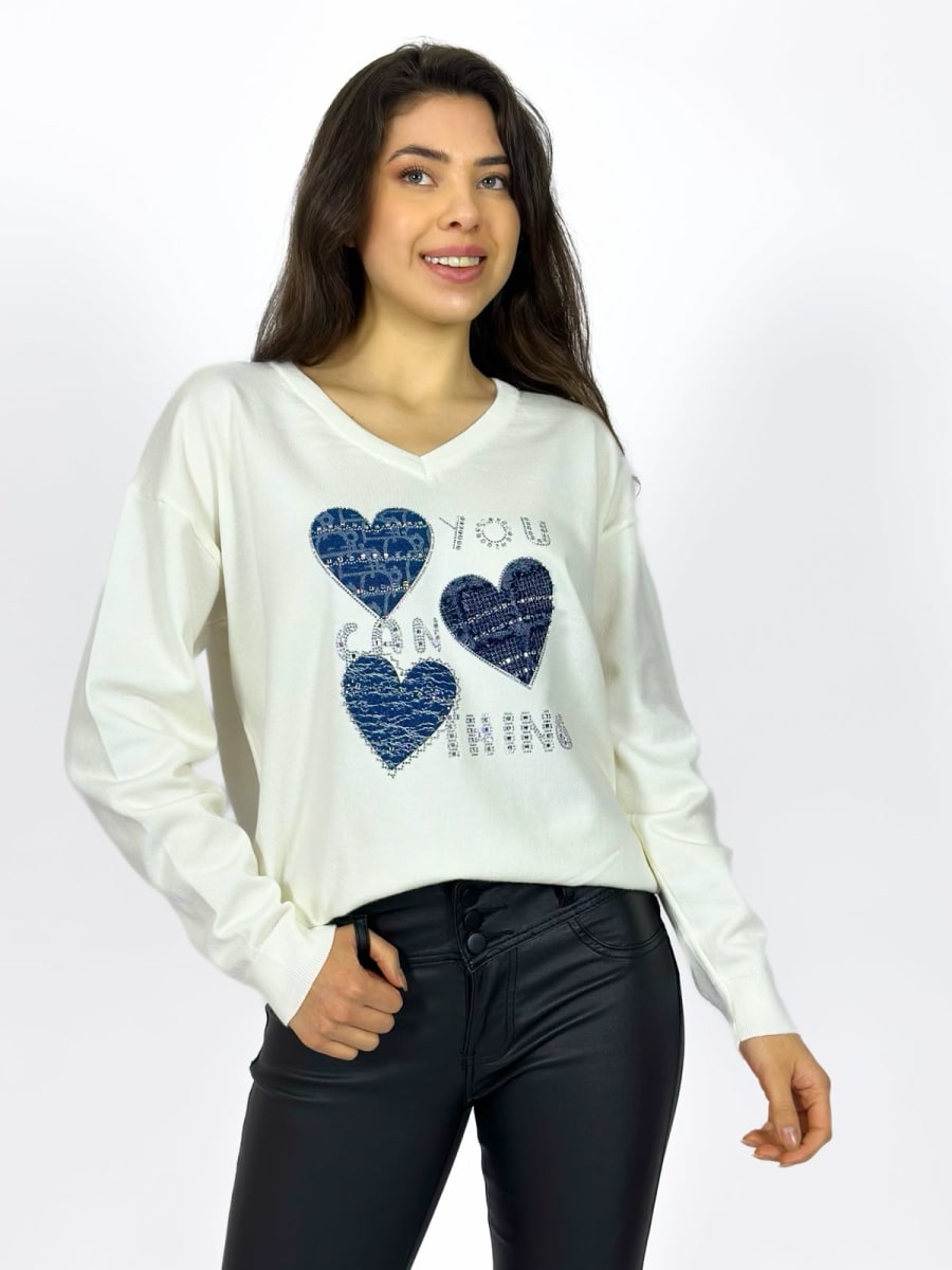 Sweater Lana 3 Corazones A4-916
