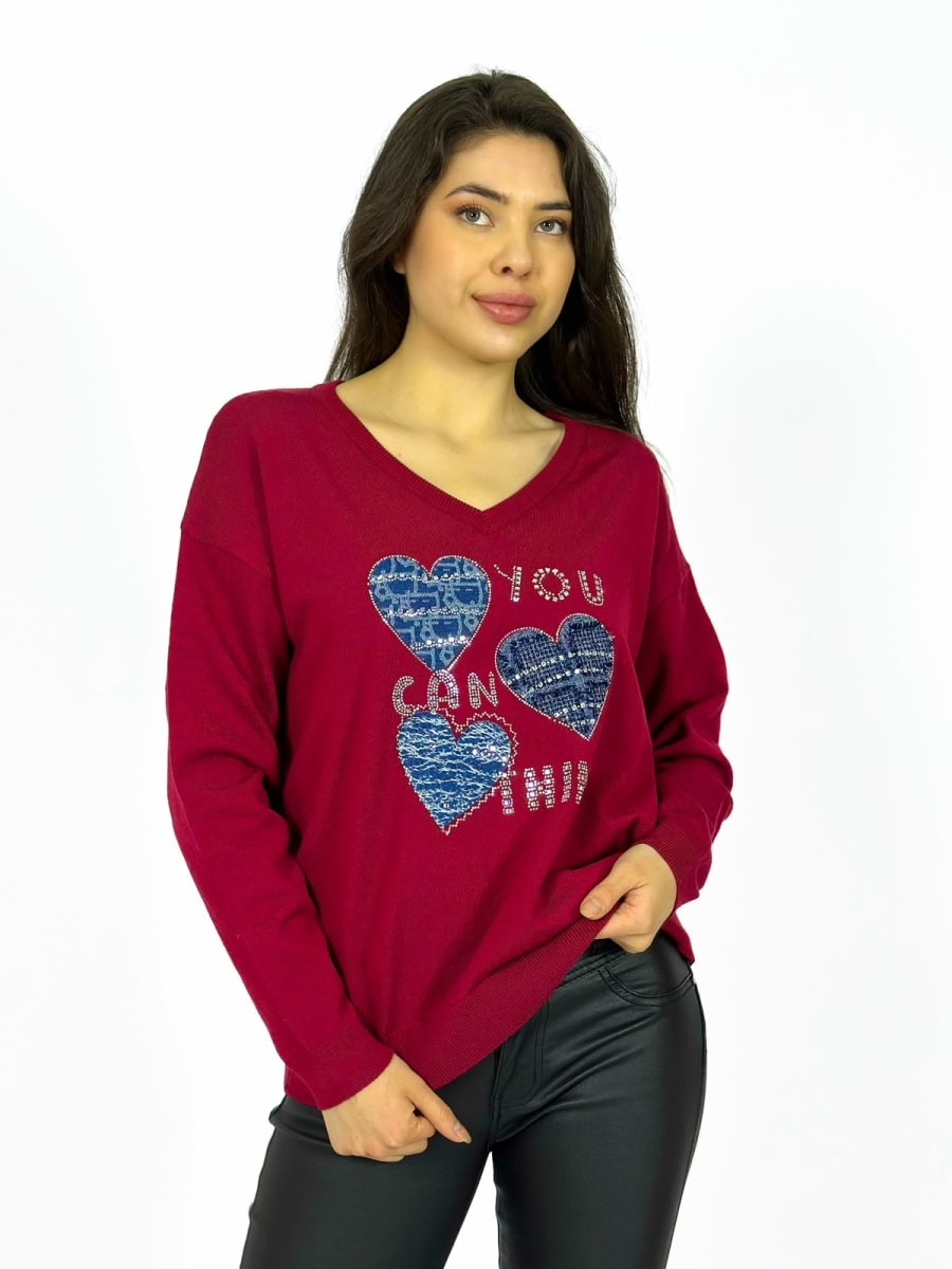 Sweater Lana 3 Corazones A4-913