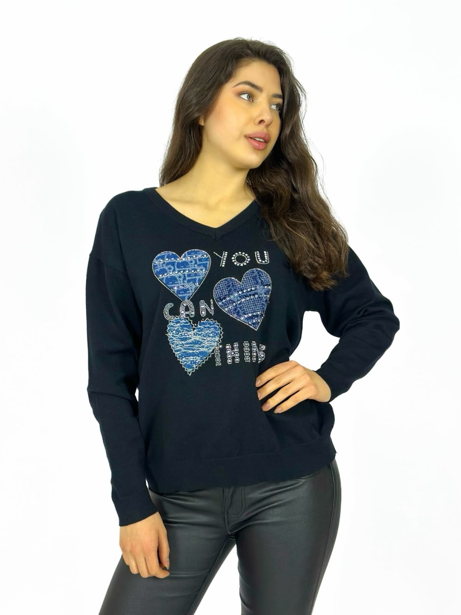 Sweater Lana 3 Corazones A4-9111