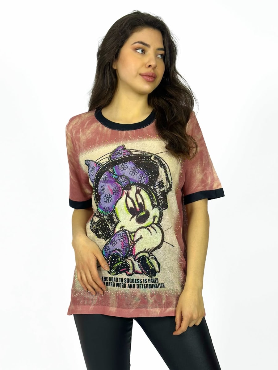 Polera con Brillos Minnie A1-232