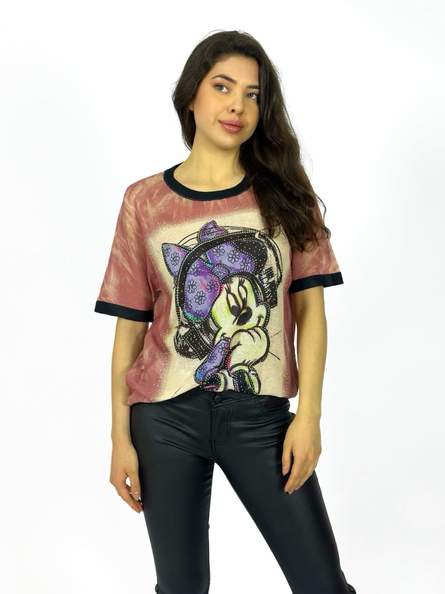 Polera con Brillos Minnie A1-231