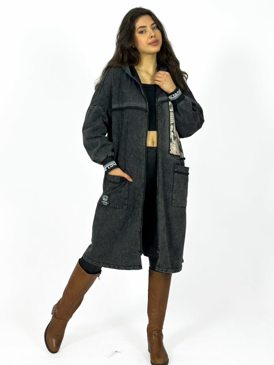 Abrigo Mezclilla Comic Oversize A3-69/7512