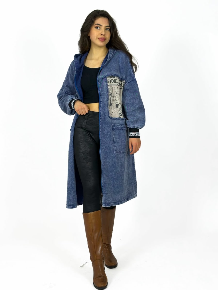 Abrigo Mezclilla Comic Oversize A3-69/753