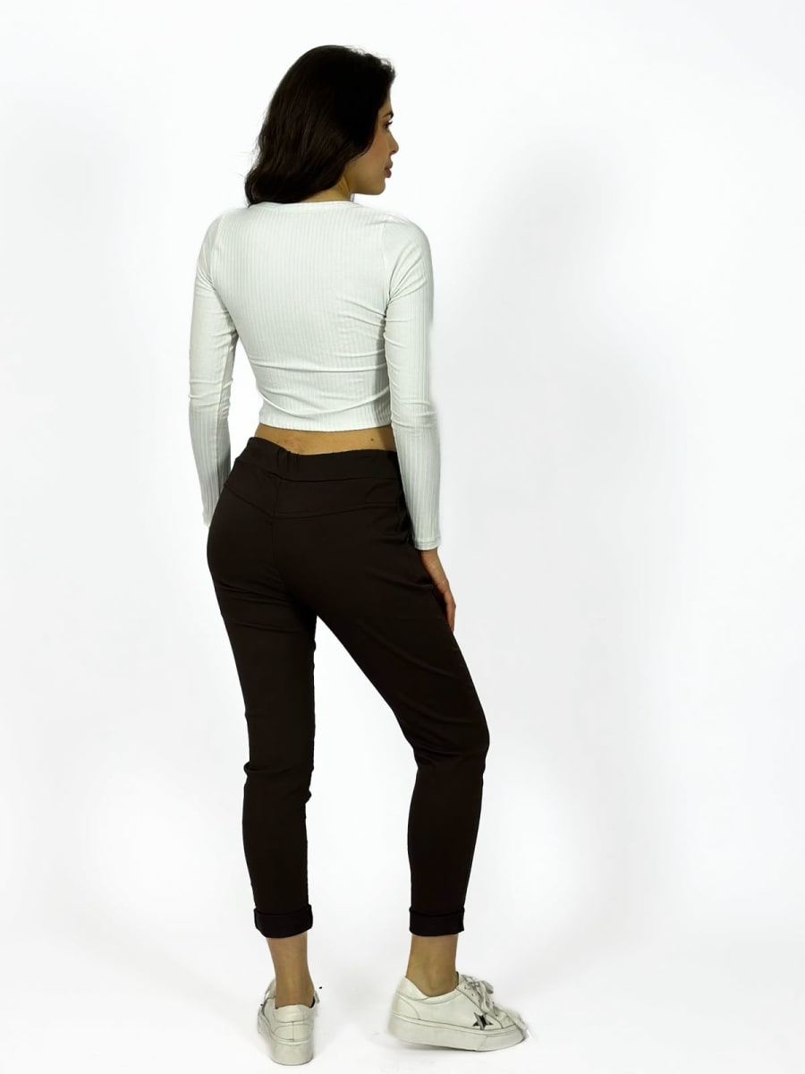 Jogger Italiano Cuadro print Letras Brillantes A2-57/618
