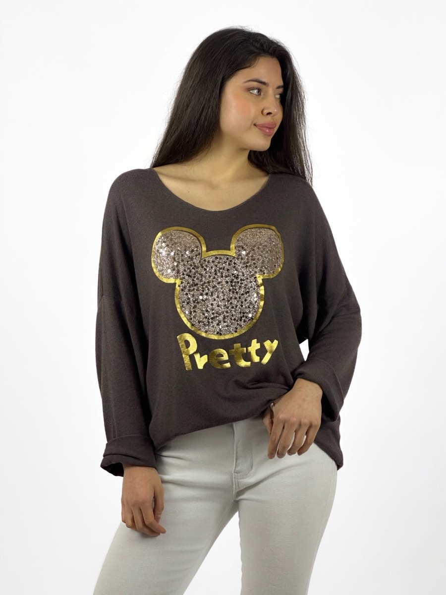 Polera Spandex Italiana Mickey Pretty A1-335