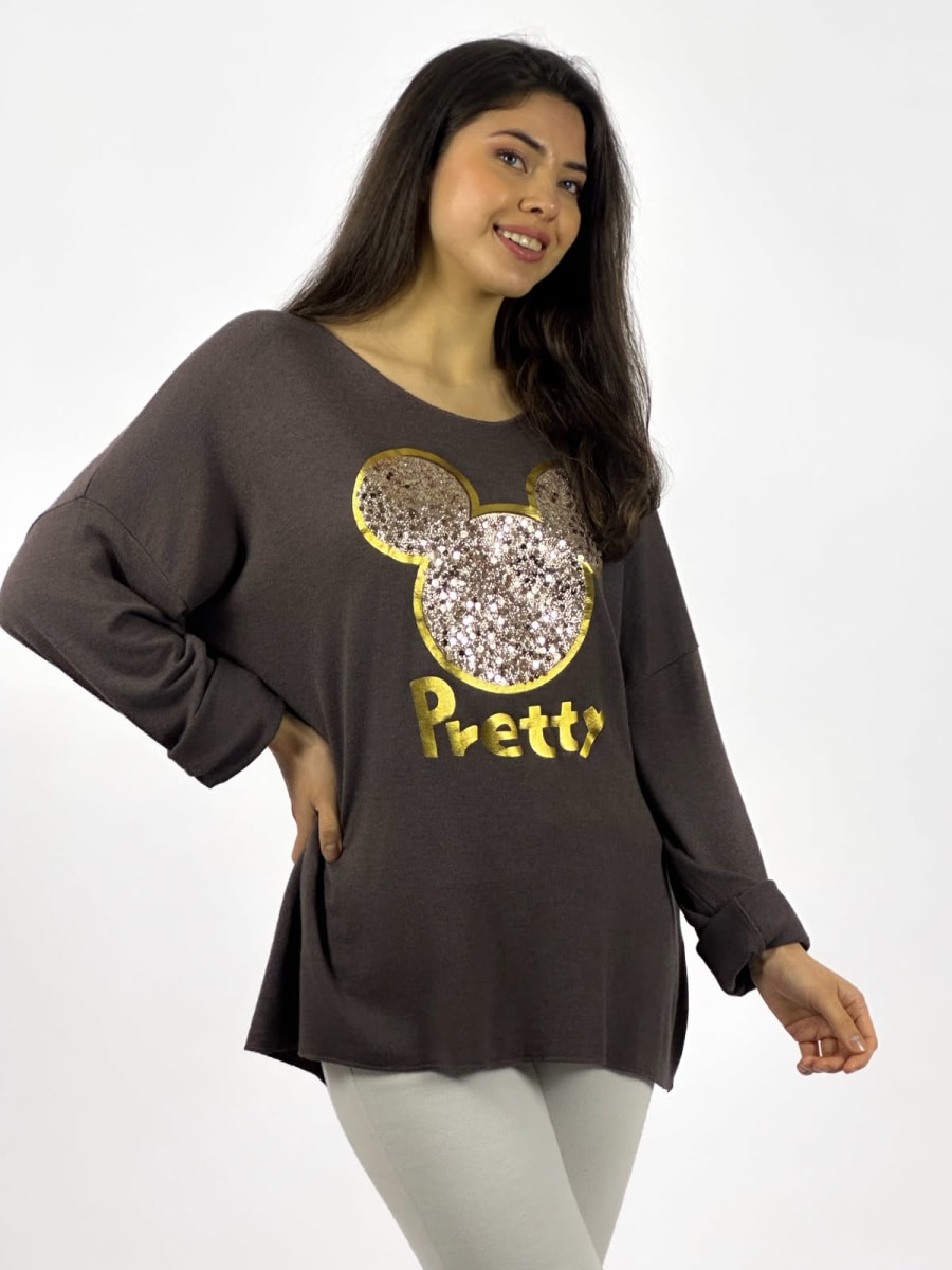 Polera Spandex Italiana Mickey Pretty A1-334