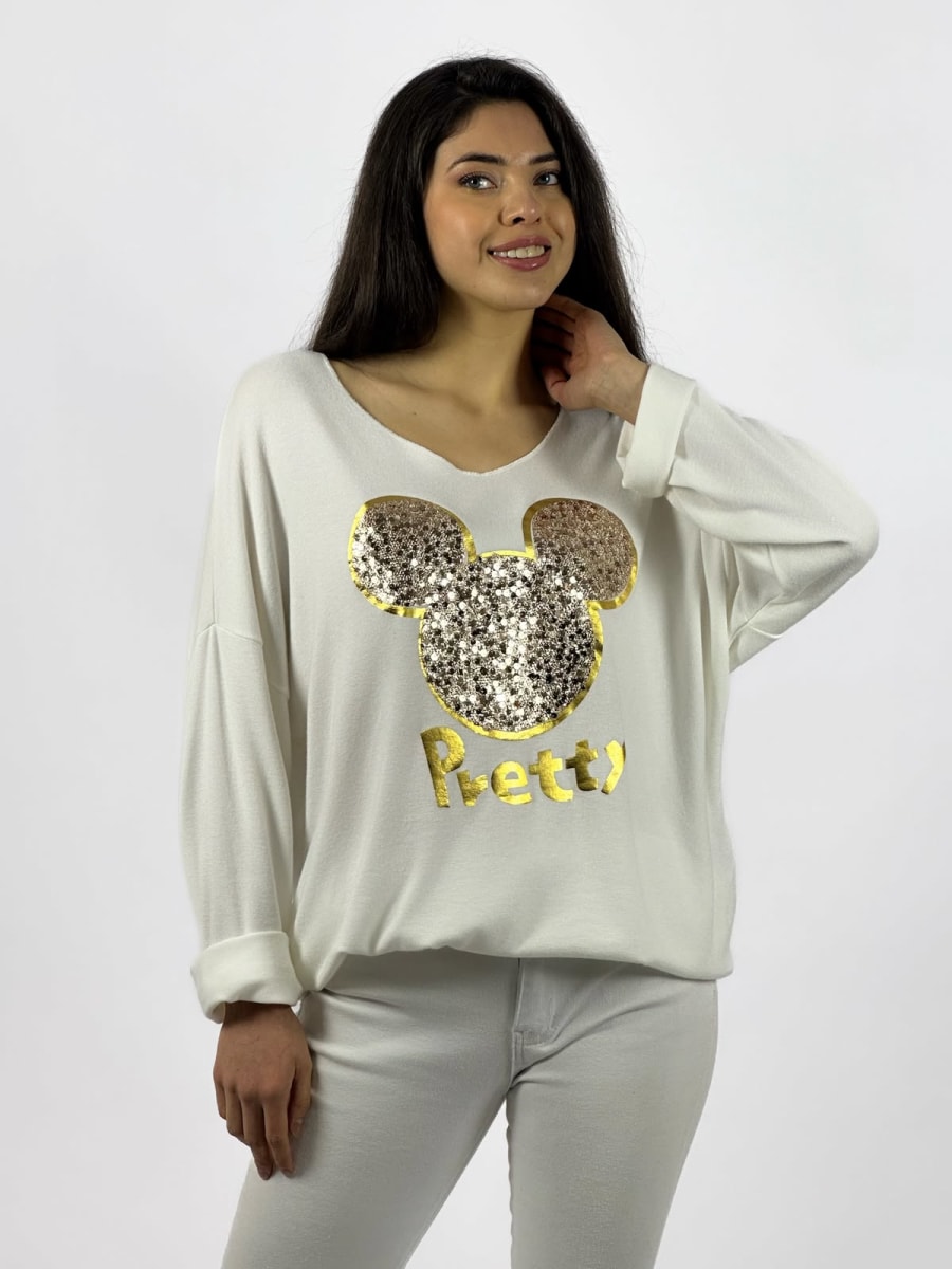 Polera Spandex Italiana Mickey Pretty A1-337