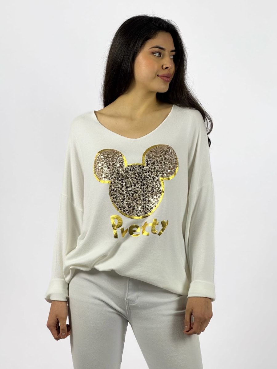 Polera Spandex Italiana Mickey Pretty A1-338