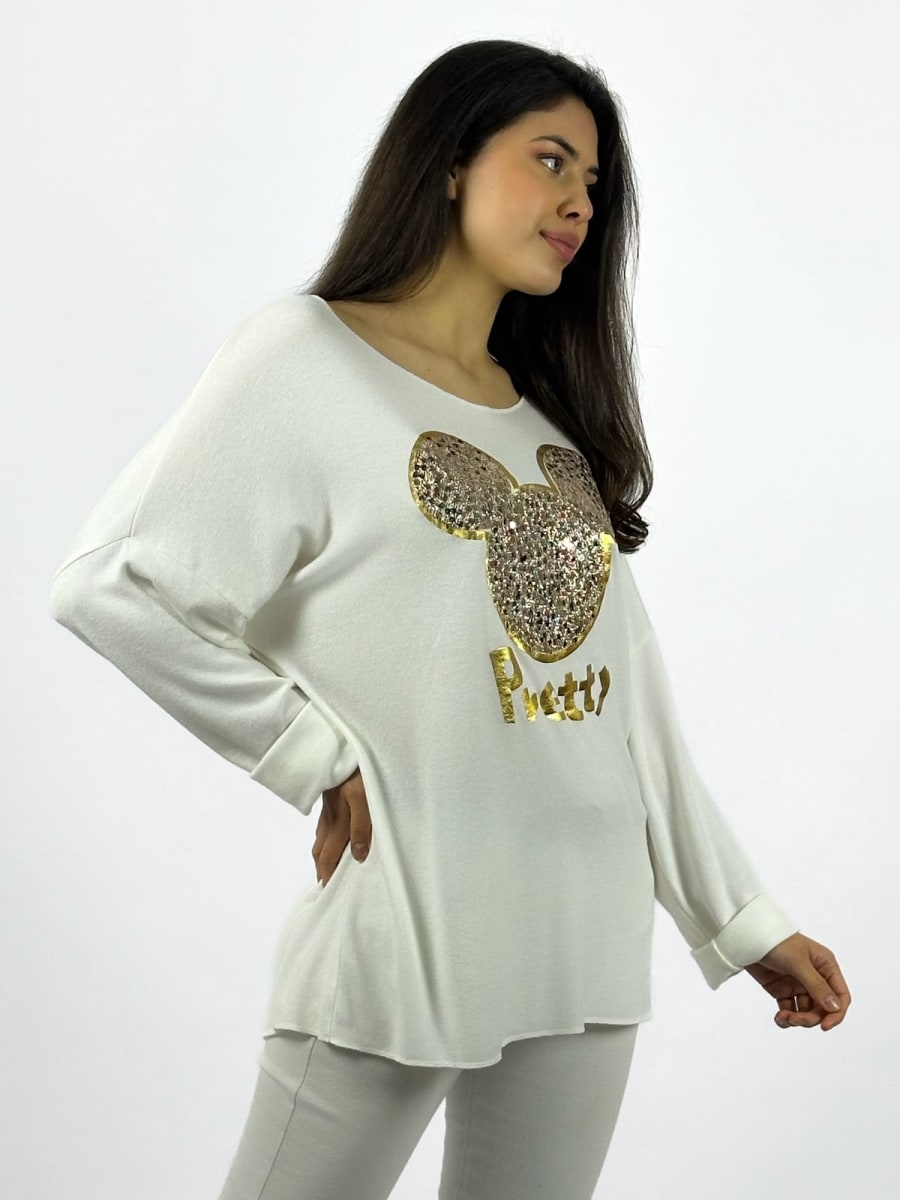 Polera Spandex Italiana Mickey Pretty A1-339