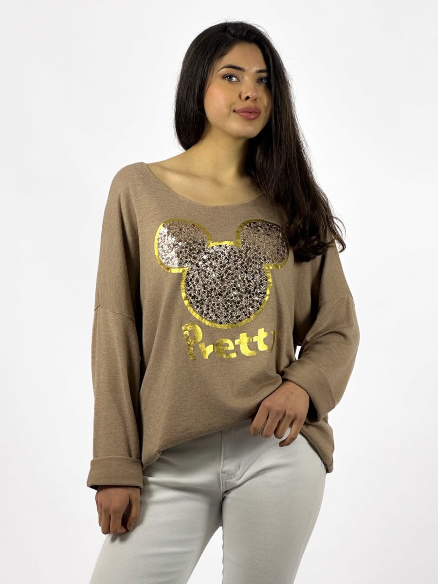 Polera Spandex Italiana Mickey Pretty A1-332