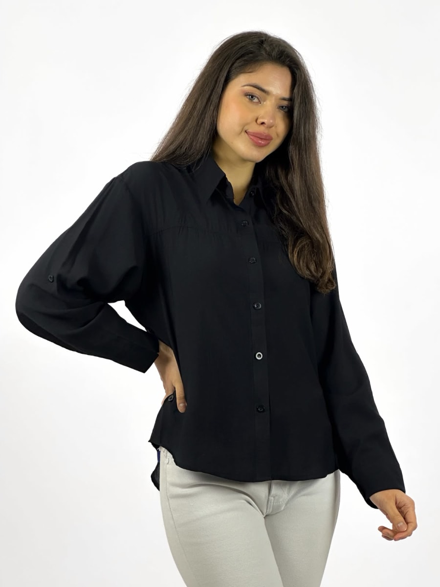 Blusa Casual Abotonada en Costados A1-308