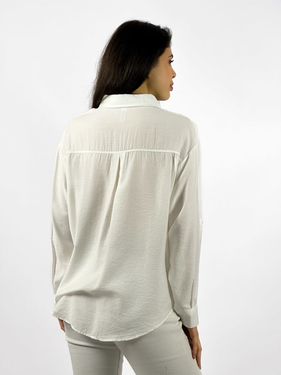Blusa Casual Abotonada en Costados A1-3012