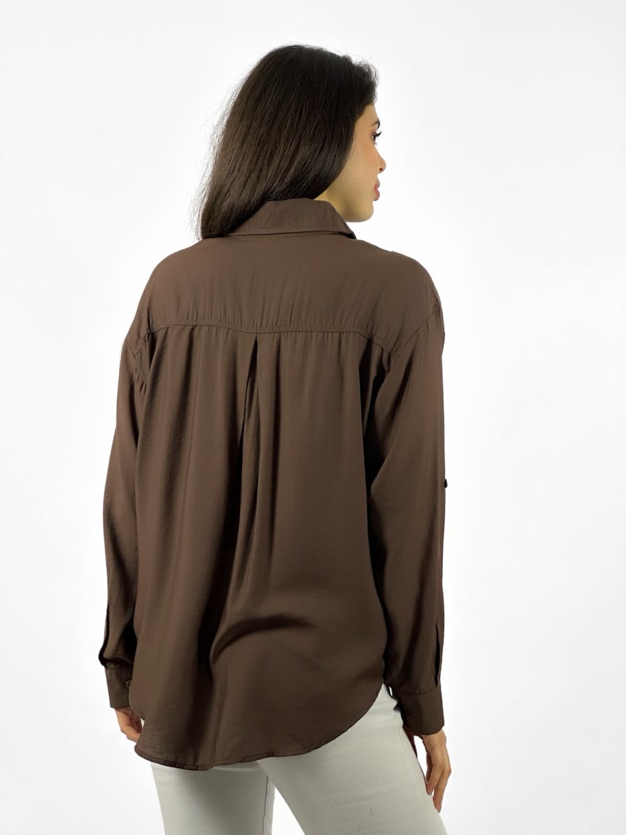 Blusa Casual Abotonada en Costados A1-303