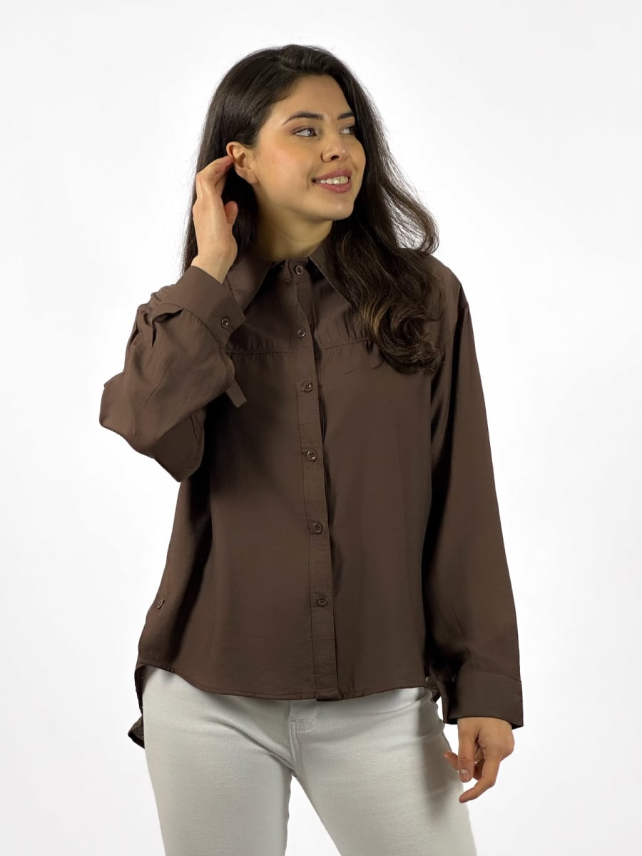 Blusa Casual Abotonada en Costados A1-302