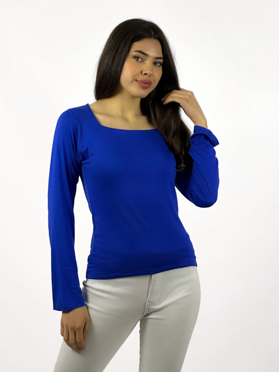 Polera Basica Cuello Cuadrado A3-807
