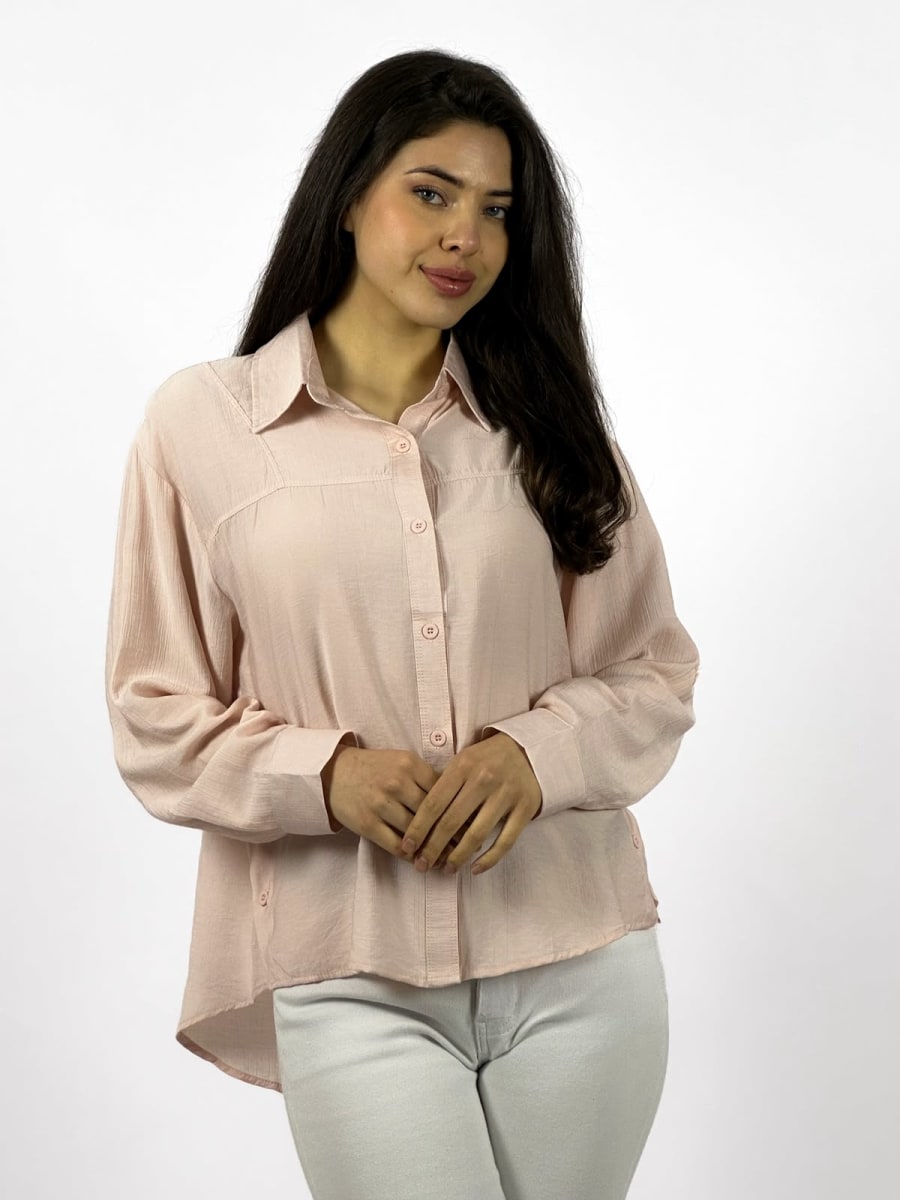 Blusa Casual Abotonada en Costados A1-304