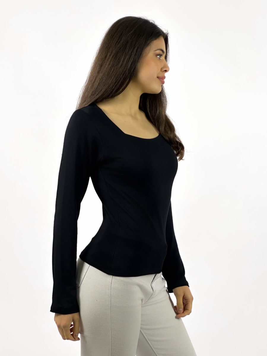 Polera Basica Cuello Cuadrado A3-803