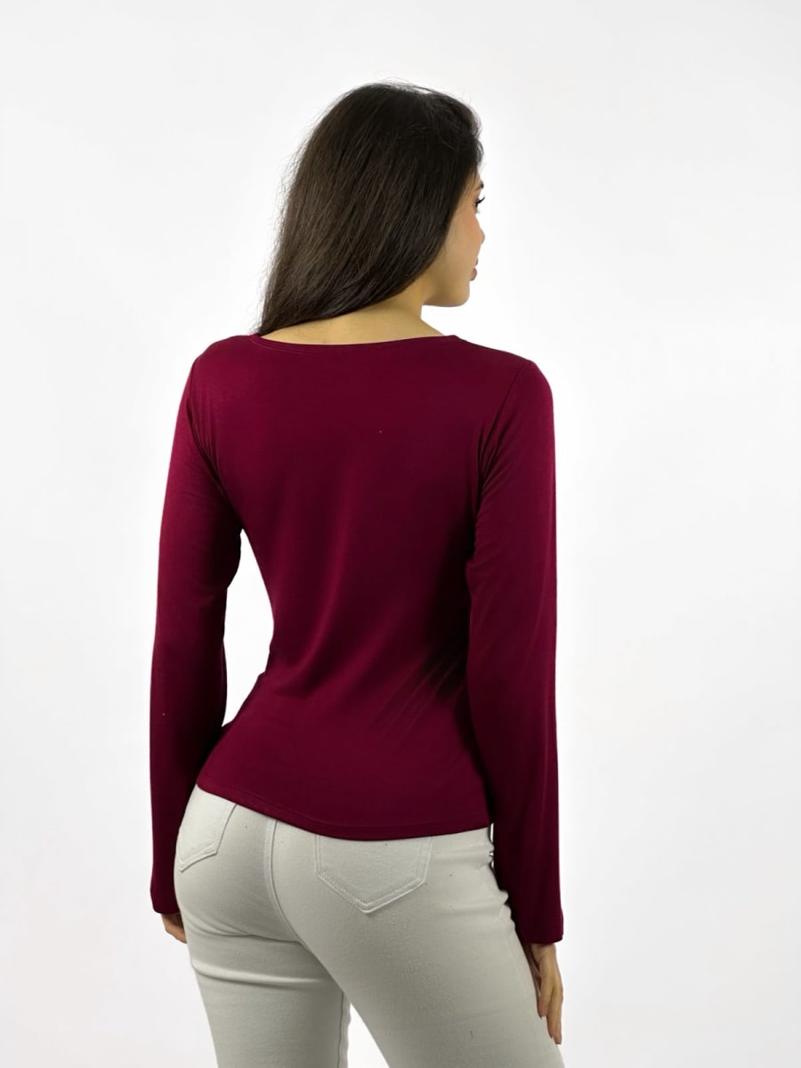 Polera Basica Cuello Cuadrado A3-806