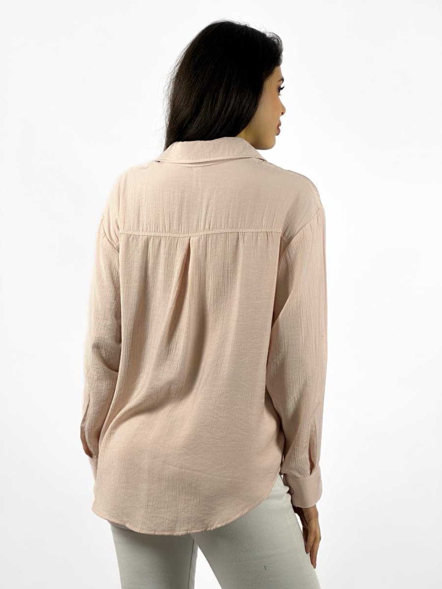 Blusa Casual Abotonada en Costados A1-307