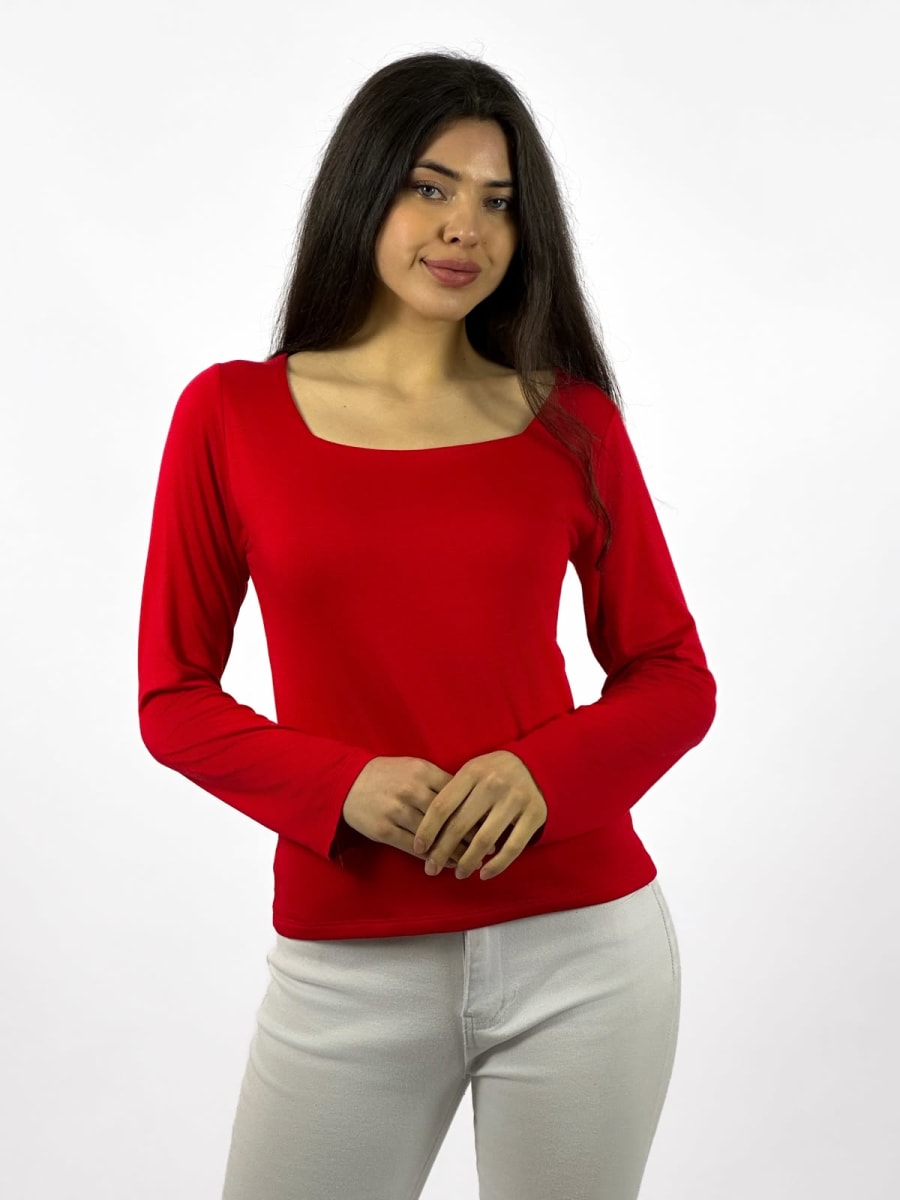 Polera Basica Cuello Cuadrado A3-8013