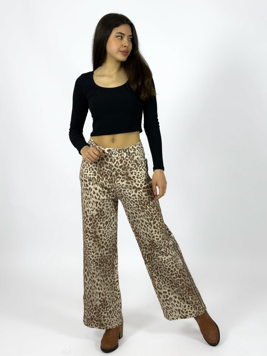 Pantalon Mezclilla Print A1-252