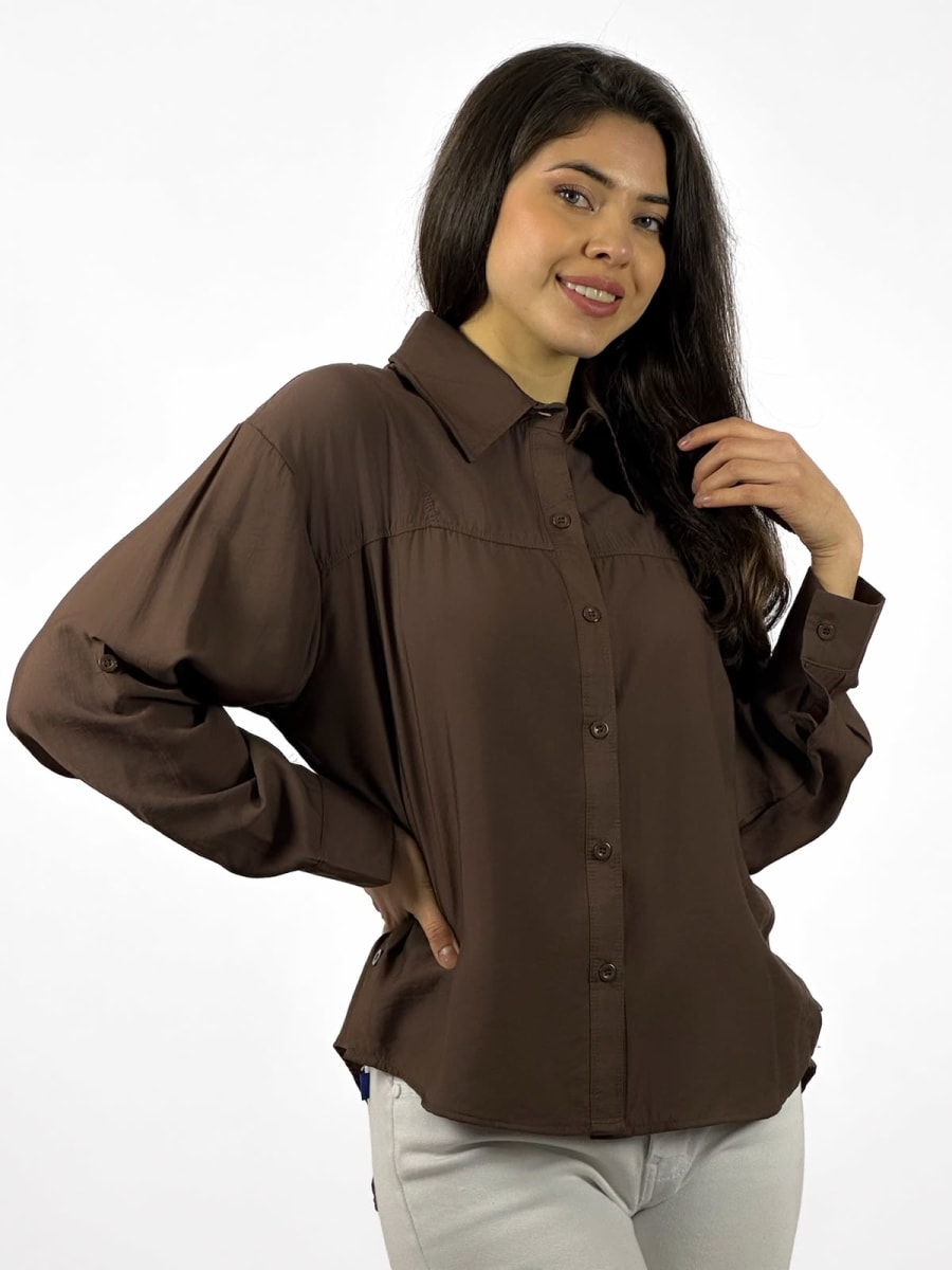Blusa Casual Abotonada en Costados A1-301