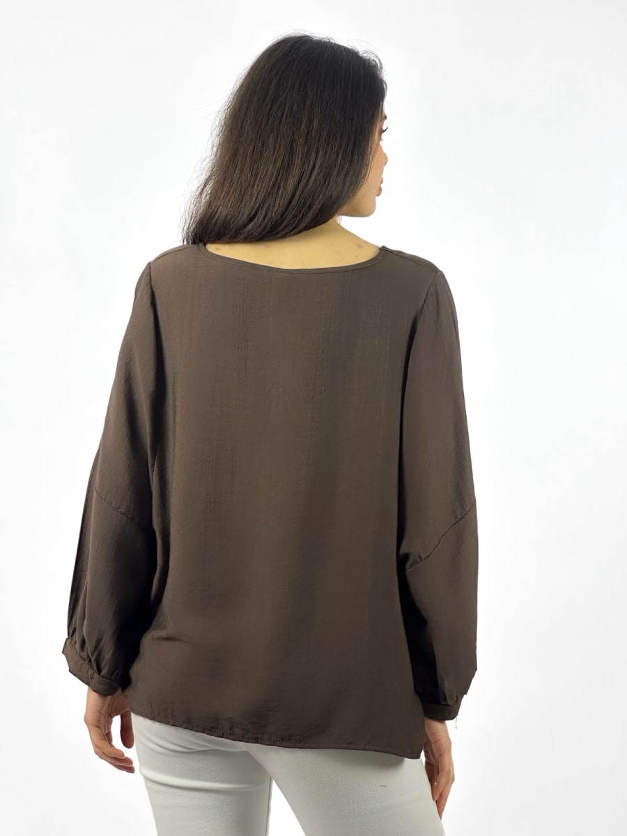 Blusa Casual Holgada S/Botones A1-249
