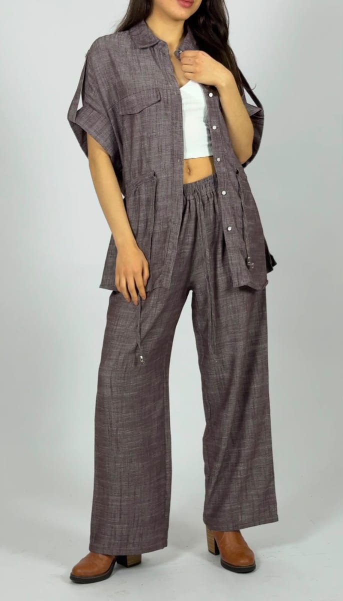 Blusa Sobre Camisa de Lino A4-901