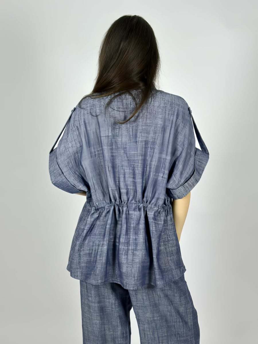 Blusa Sobre Camisa de Lino A4-909