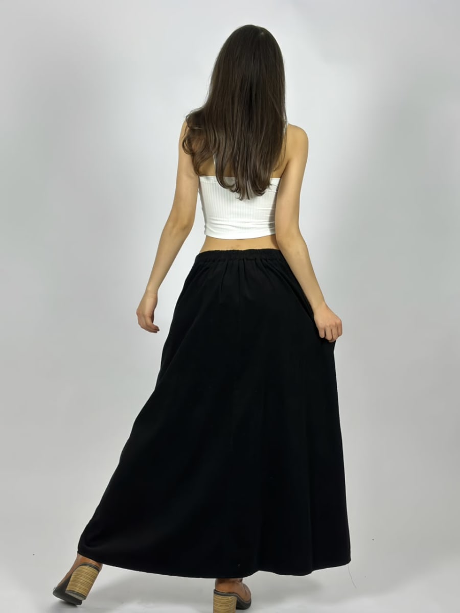 Falda Cotele con Bolsillo A1-473