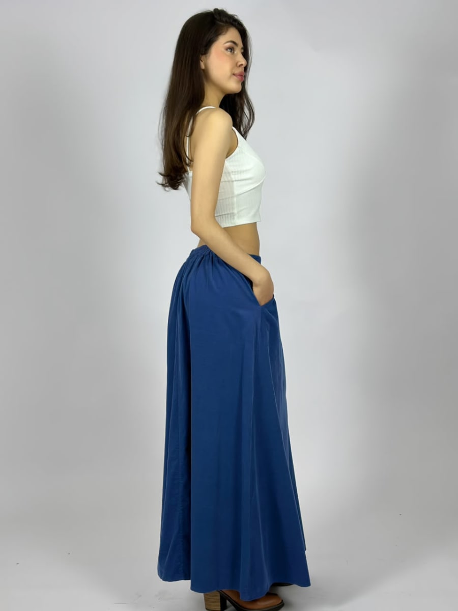 Falda Cotele con Bolsillo A1-475
