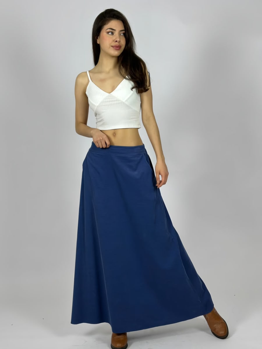 Falda Cotele con Bolsillo A1-474