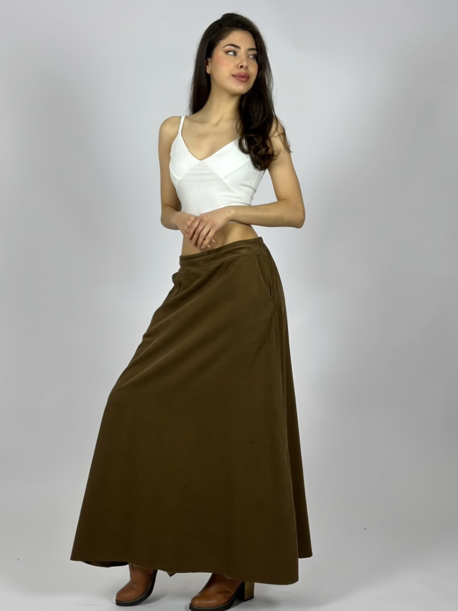 Falda Cotele con Bolsillo A1-478