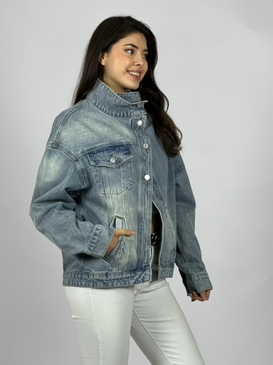 Chaqueta Jeans Botones Cruzados A2-617