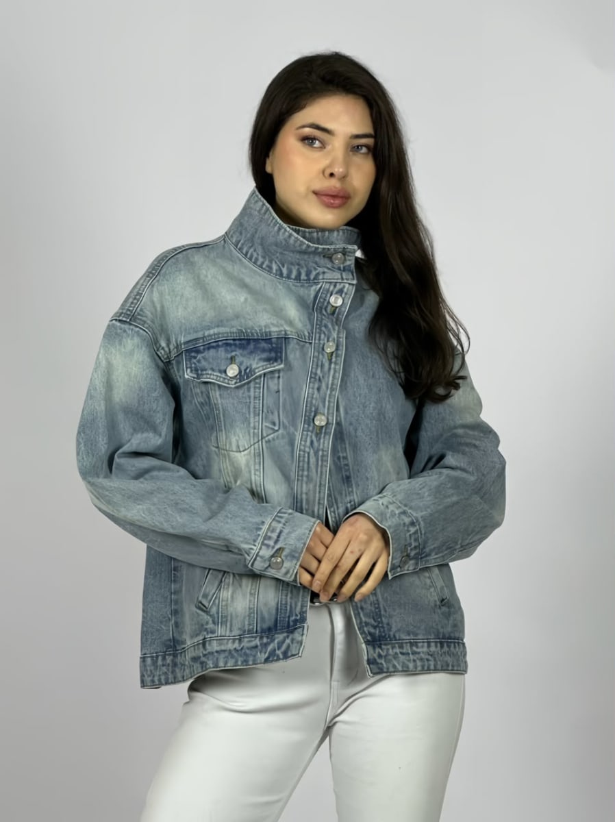 Chaqueta Jeans Botones Cruzados A2-616