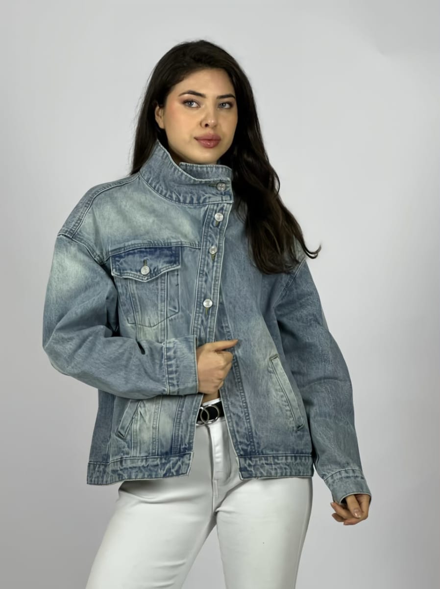Chaqueta Jeans Botones Cruzados A2-615
