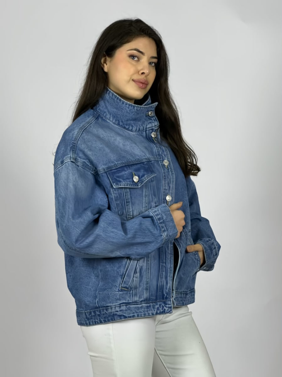 Chaqueta Jeans Botones Cruzados A2-614