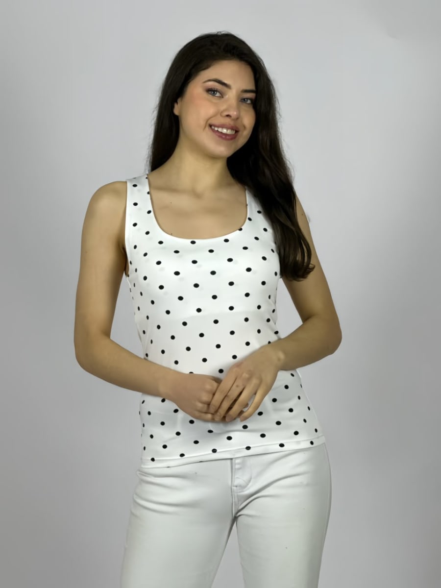 Polera Elasticada Sin Mangas A1-274
