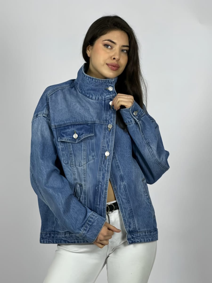 Chaqueta Jeans Botones Cruzados A2-612