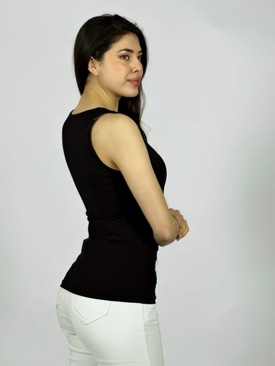 Polera Elasticada Sin Mangas A1-2710