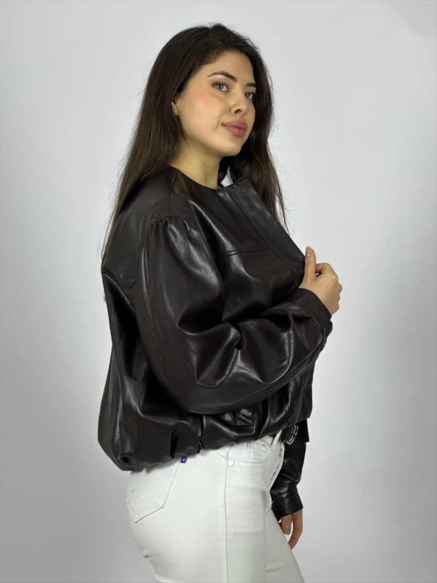Chaqueta Bomber Eco Cuero B4-16811