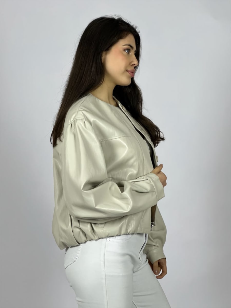 Chaqueta Bomber Eco Cuero B4-1683