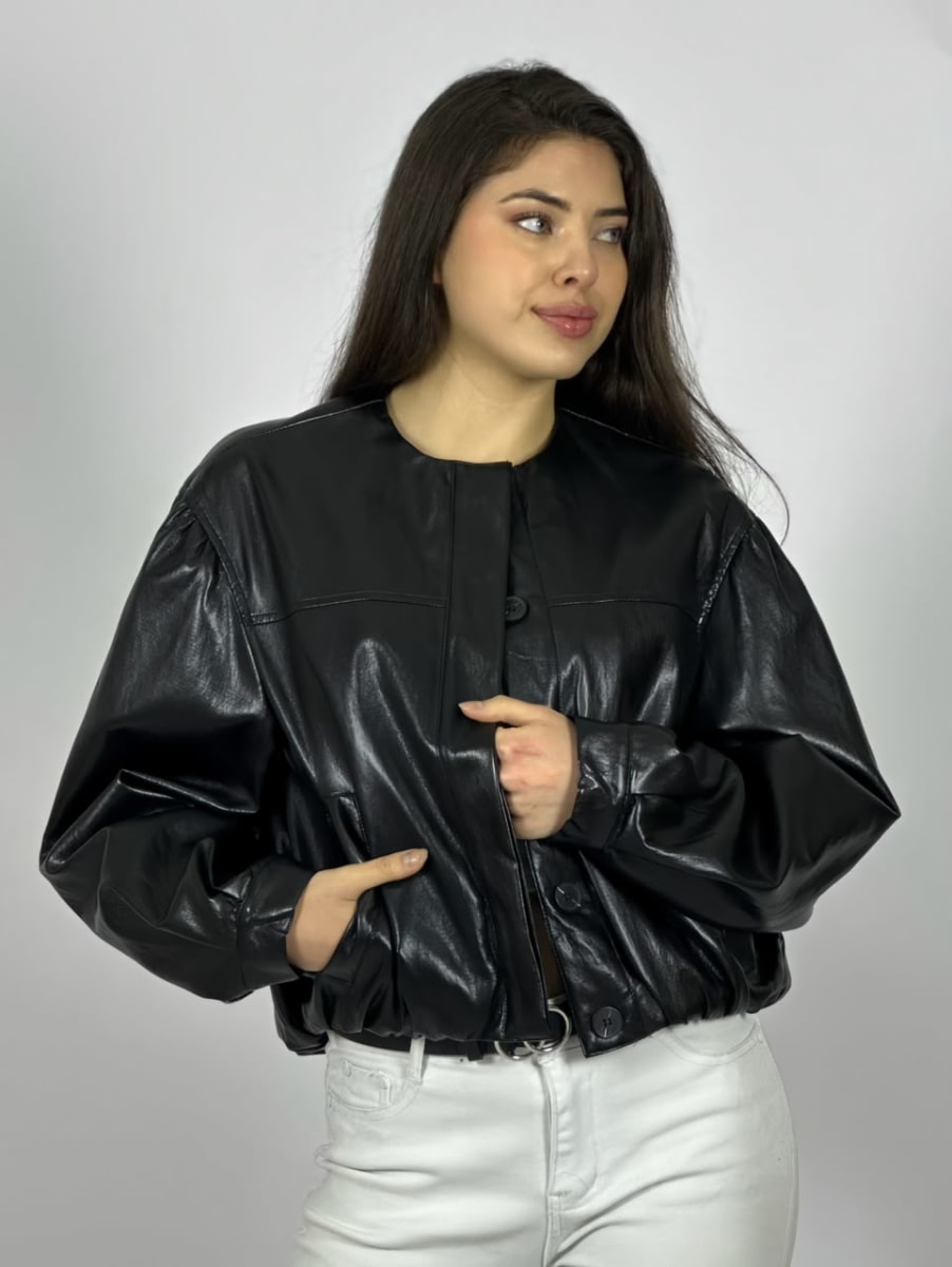 Chaqueta Bomber Eco Cuero B4-1685