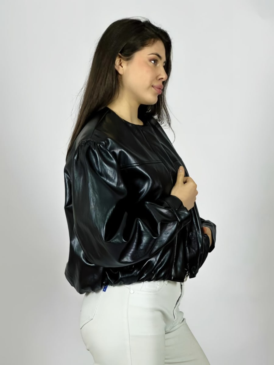 Chaqueta Bomber Eco Cuero B4-1687