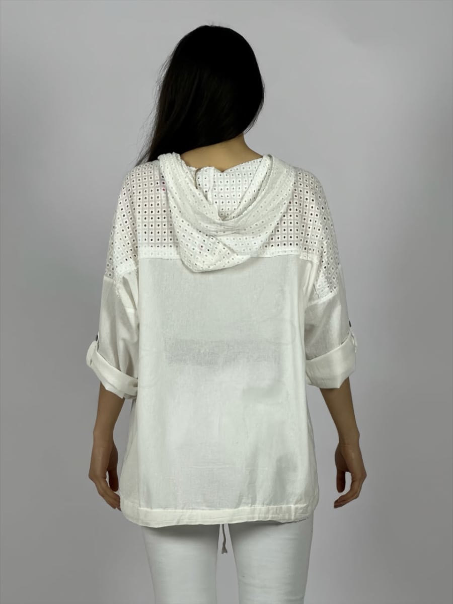 Polera Lino 3 Flores Frontal A4-893