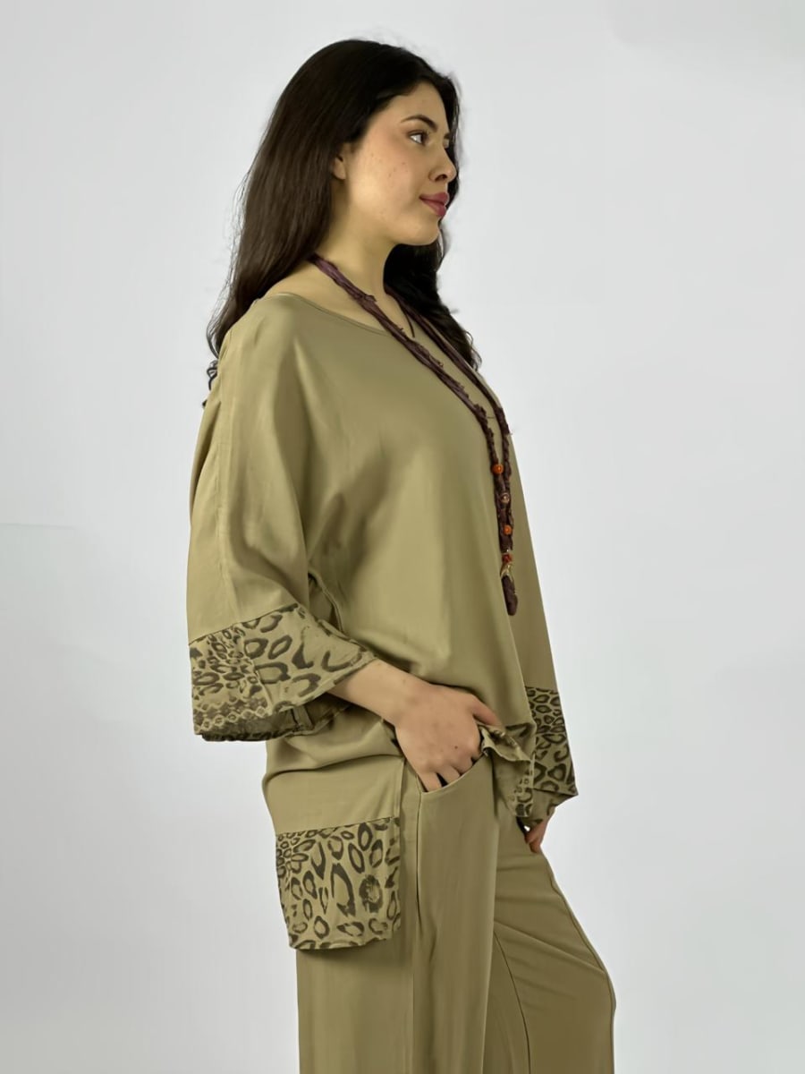 Bluson Lino Bordes Print A1-286