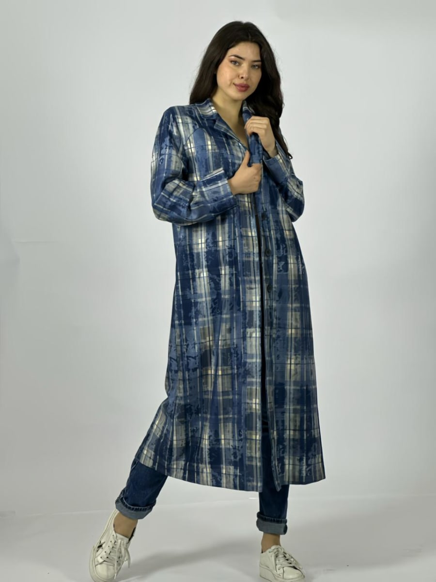 Chaqueta de Gamuza Diseño A Cuadros A1-151